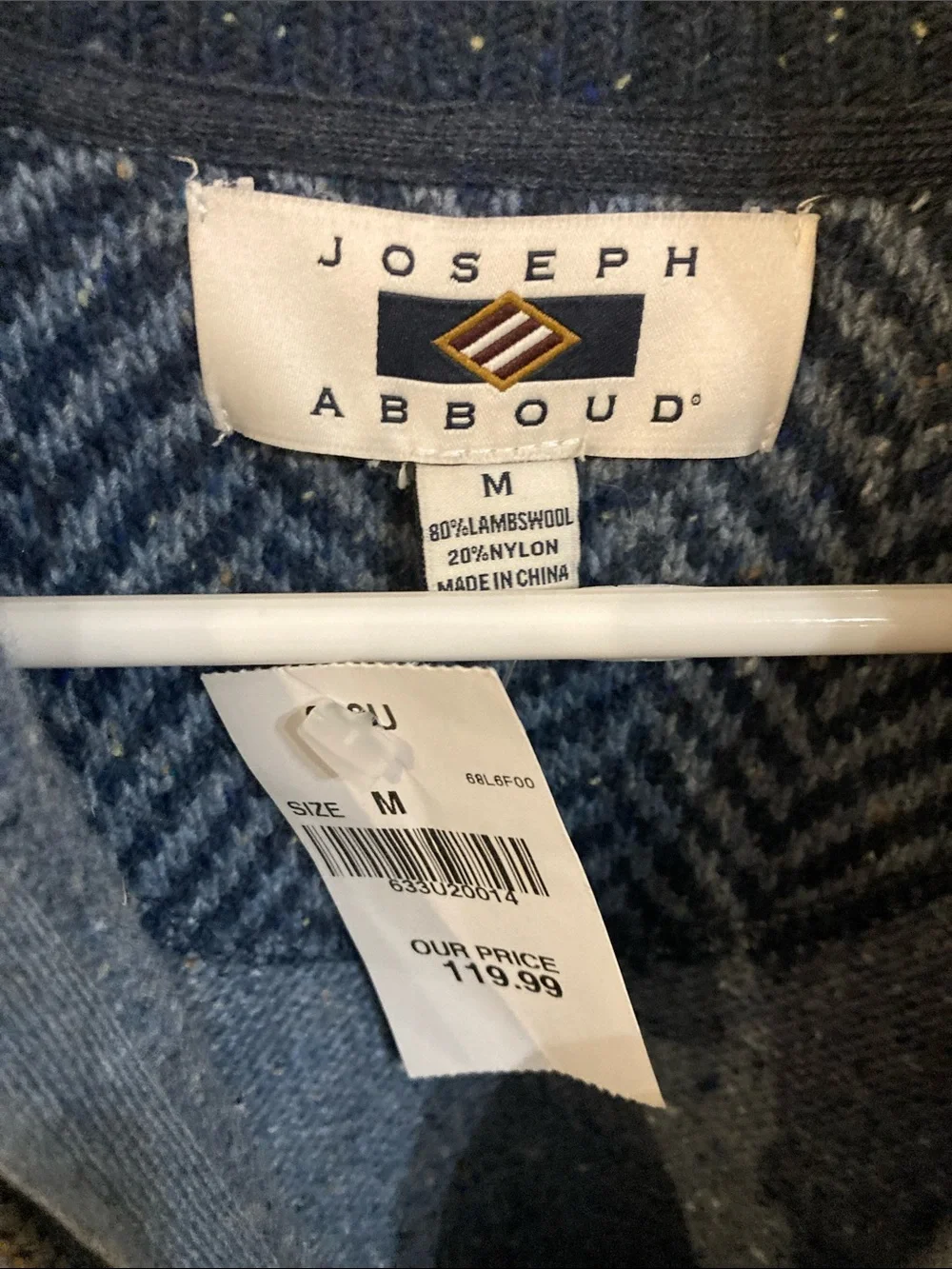 Joseph Abboud knit zip